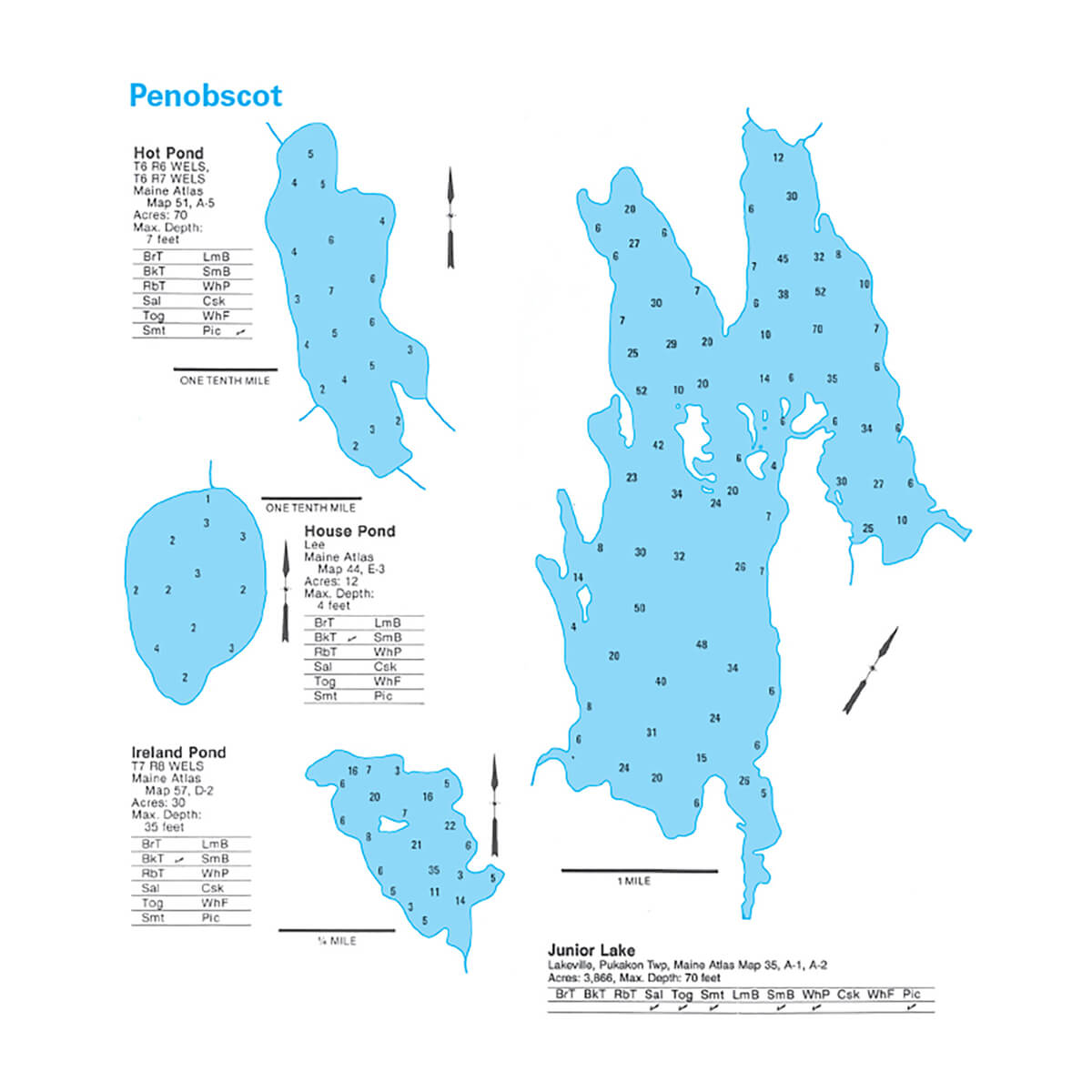 Maine Fishing Depth Maps - Image 3