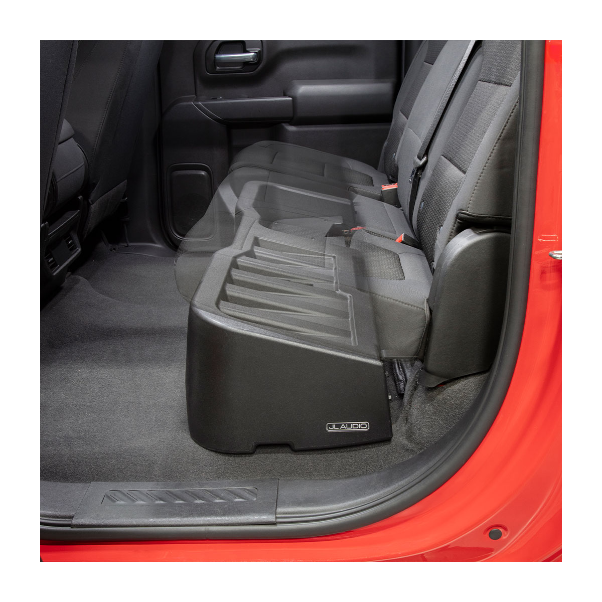 JL Audio Stealthbox® Enclosed Subwoofer for Chevrolet Silverado and GMC Sierra Crew Cab - Image 6