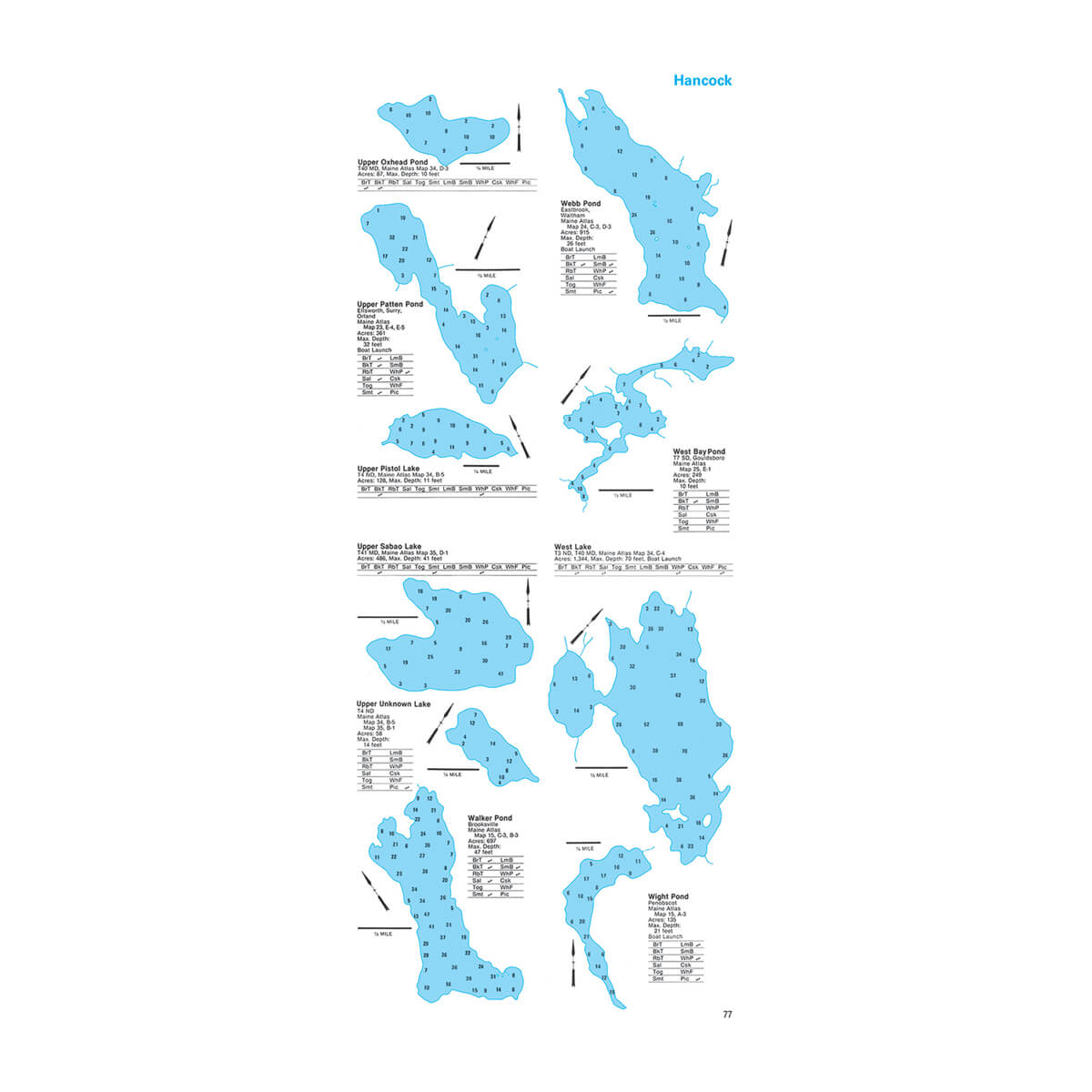 Maine Fishing Depth Maps - Image 2